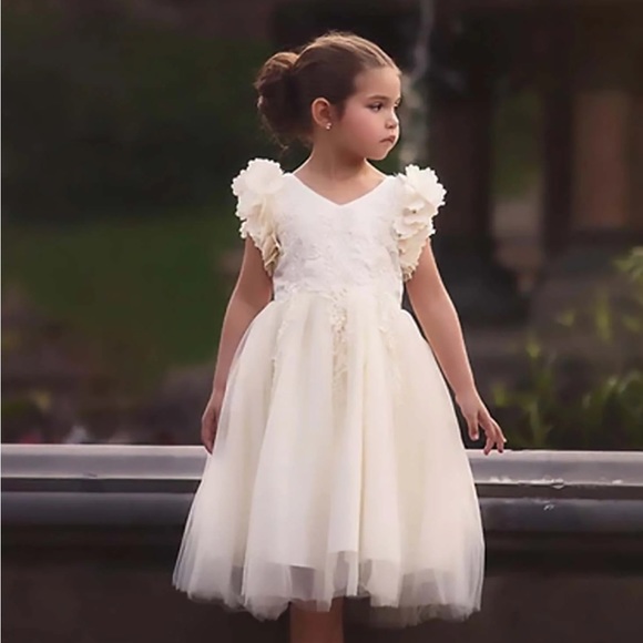 Trish Scully Bianca Gown Ivory 14 - Picture 9 of 10